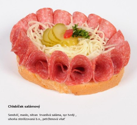 Chlebíček salámový svetlý 1,70 €